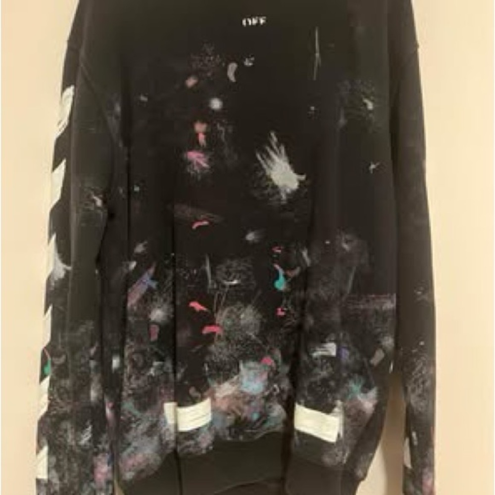 OFF-WHITE GALAXY CREWNECK SWEATSHIRT